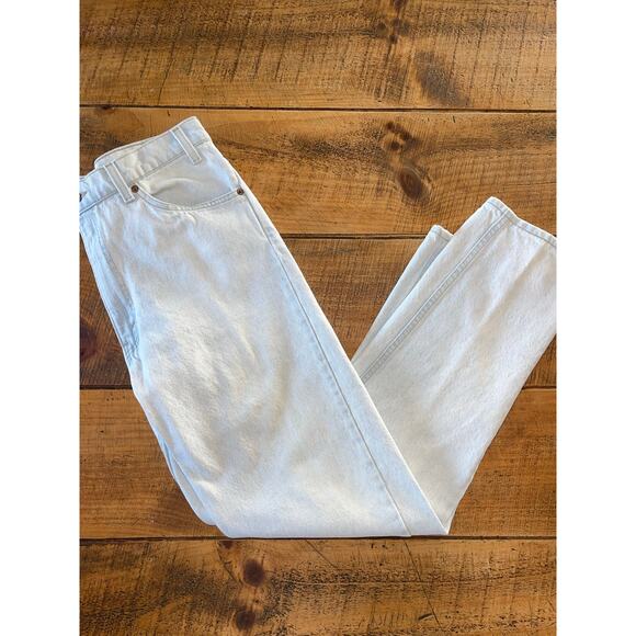 Mens VTG Levi's 505 Orange‎ Tab Bleach Wash Regular Fit Straight Leg Jeans W36 - Picture 1 of 11